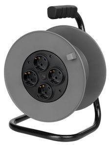 Катушка пластиковая для подключения провода 4 розетки c заземлением TDM (КК4-3100)