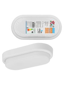 Светодиодный светильник LED ДПП 3801 8Вт 6500К IP65 белый овал 155*78*57 мм Народный