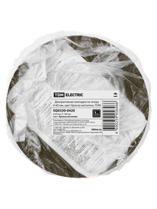 Декоративная накладка на опору d-60 мм, цвет бронза металлик, TDM