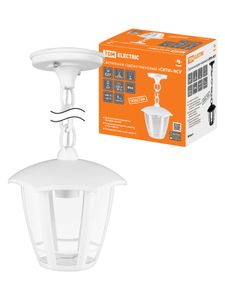 Светильник садово-парковый "СИТИ" НСУ 07-60-002 У1 6-ти гранник подвесной белый TDM