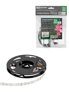 Комплект светодиодной ленты SMD2835-60 LED/м-12 В-4,8 Вт/м-IP20-6000 К (1 м), 6 Вт TDM