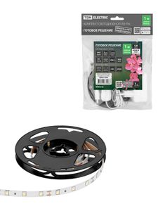 Комплект светодиодной ленты SMD2835-60 LED/м-12 В-4,8 Вт/м-IP65-6000 К (1 м), 6 Вт TDM