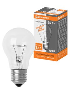 Лампа накаливания общего назначения  Б95 Вт-230 В-Е27 TDM