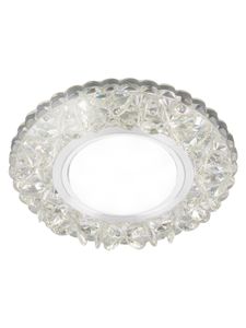 Светильник встраиваемый СВ 03-09 MR16 50Вт G5.3 LED подсветка 3 Вт зеркальный/хром TDM