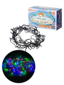 Гирлянда светодиодная СГ100MЗ10, многоцвет., зеленый шнур, 10м, 8 режимов, 250 В, TDM