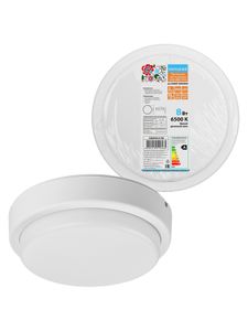 Светодиодный светильник LED ДПП 3901 8Вт 6500К IP65 белый круг 140*57 мм Народный