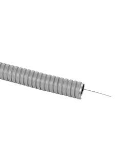 Металлорукав в ПВХ-изоляции РЗ-Ц-П 18 серый с протяжкой (25м) TDM