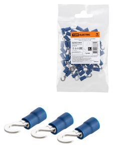 Наконечник изолированный крюковой НИК 2,5–4 (50 шт.) TDM