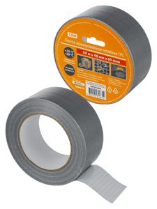 Лента армированная клейкая TPL, серебристая, 48 мм х 50 м TDM