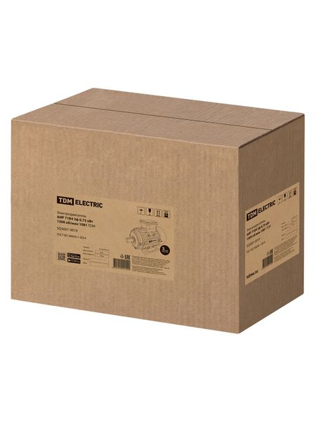 Электродвигатель АИР 71B4 3ф 0,75 кВт 1500 об/мин 1081 TDM