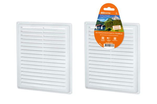 Решетка неразъемная, белая, 175х240 TDM