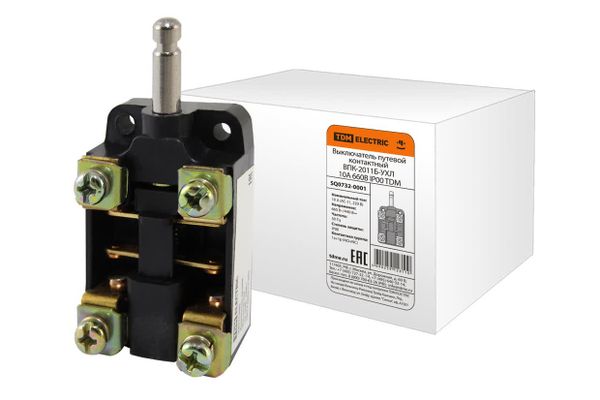 Выключатель путевой контактный ВПК-2011Б-УХЛ, 10 А, 690 В, IP00 TDM