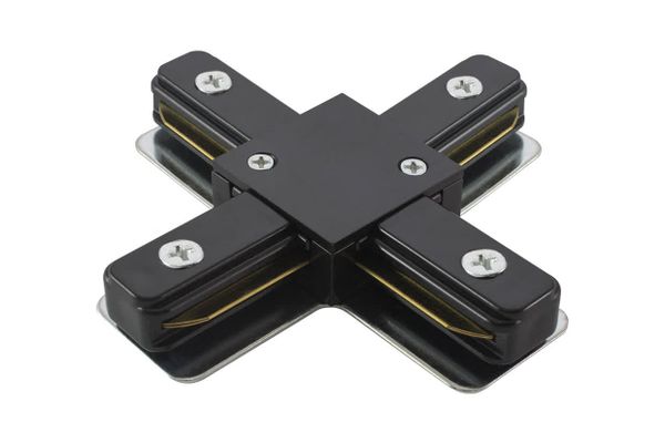 Коннектор Х-образный для шинопровода TLC-01-BL-X, черный, TDM