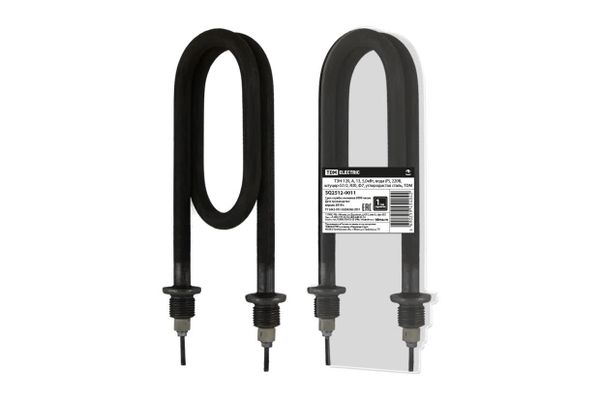 ТЭН-120, А, 13, 5,0кВт, вода (Р), 220В, штуцер G1/2, R30, Ф7, углеродистая сталь, TDM