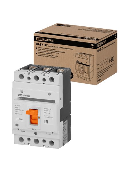 Автоматический выключатель ВА87-37 3Р 250А 35кА TDM