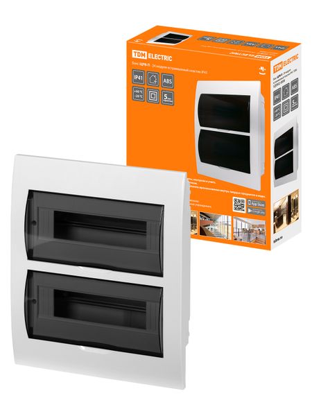 Бокс ЩРВ-П-24модуля встраиваемый пластик IP41 TDM