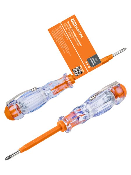 Отвертка-пробник (индикатор) с комбинированным жалом 160 мм, 100-500В "ЭкспертЭлектрик" TDM