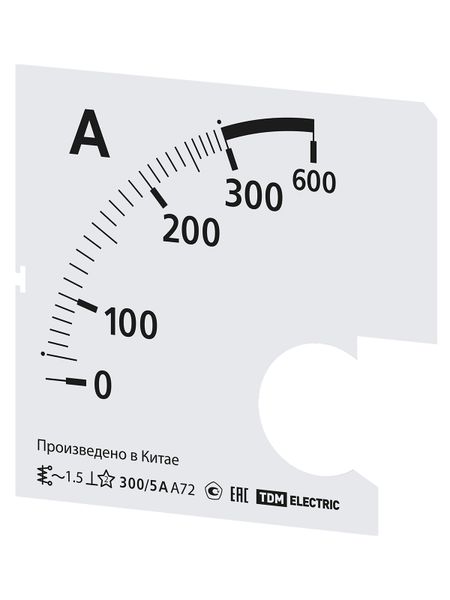 Шкала Ш72  300/5А-1,5 (для А72 Х/5А) TDM
