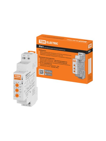 Реле напряжения 1ф РН 1-220В TDM