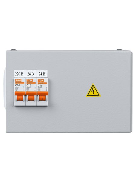Ящик с трансформатором понижающим ЯТП-0,25 220/24-3 авт. IP31 TDM