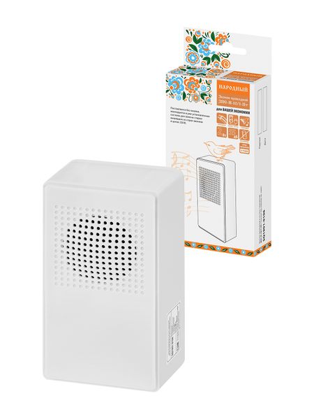 Звонок проводной в эл.сеть "народный" ЗПС-Н-10/1-Пт ("птичка", без кнопки, AC 230V)