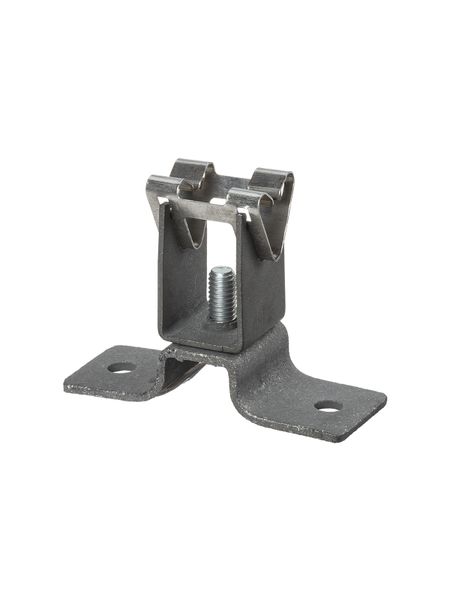 Держатель для гориз. и верт. поверхностей, стальной фиксатор для прута Ø8 мм, высота 45 мм, гор. цинк. (упак. 1 шт.) TDM