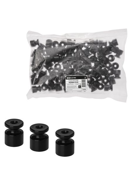 Изолятор пластиковый черный (100 шт) TDM