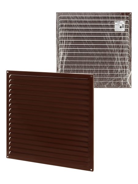 Решетка металл. усиленная 450х450, коричневая, с покрытием полимерной эмалью, TDM