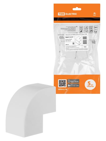 Внешний угол КМН 25х25 (4 шт./комп.) TDM