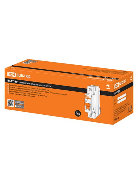 Авт. выкл.ВА47-29 1Р  5А 4,5кА х-ка В TDM