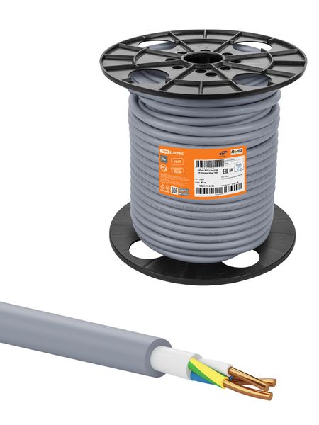 Кабель NYM-J 3х4-0,66 на катушке (80м) TDM