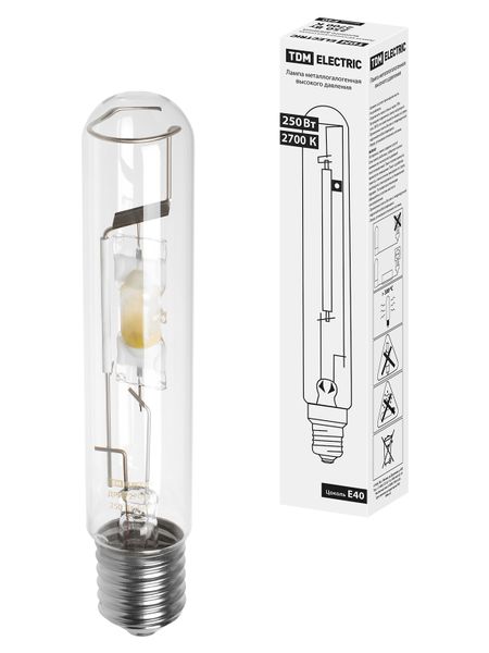 Лампа металлогалогенная ДРИ 250 2700 К Е40 TDM