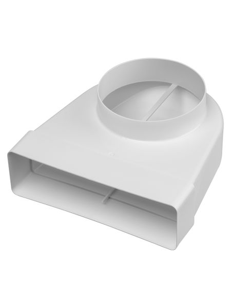 Соединительное колено 90 гр. плоск. воздух. с кругл. 60х204/D125, TDM