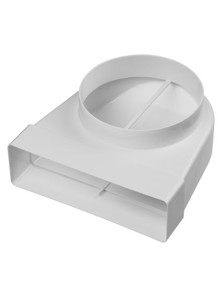 Соединительное колено 90 гр. плоск. воздух. с кругл. 60х204/D150, TDM