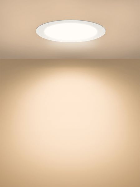 Светильник ультратонкий встраиваемый светодиодный "Даунлайт НАРОДНЫЙ" СВО (белый) 12 Вт 3000К