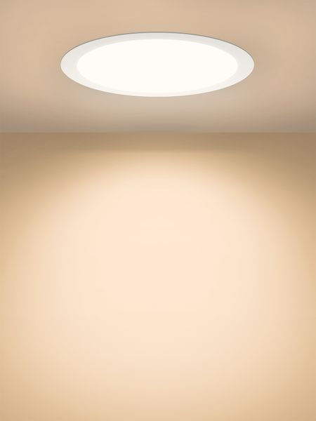 Светильник ультратонкий встраиваемый светодиодный "Даунлайт НАРОДНЫЙ" СВО (белый) 18 Вт 3000К