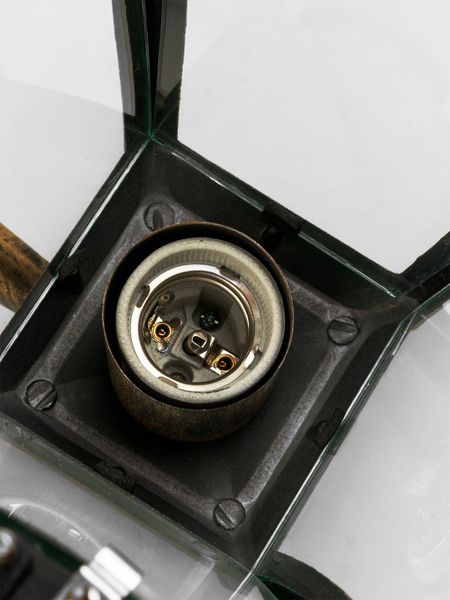 Светильник садово-парковый "Глазурь" 60 Вт, вверх, прозрачное/бронза, Е27, TDM