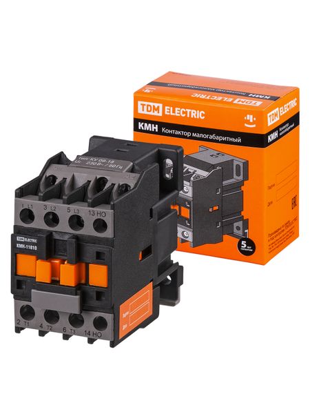 Контактор КМН-11810 18А 230В/АС3 1НО TDM